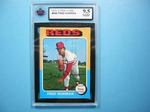 1975 O-PEE-CHEE MLB BASEBALL CARD #396 FRED NORMAN KSA 9.5 NGM SHARP!! '75 OPC - Picture 1 of 2