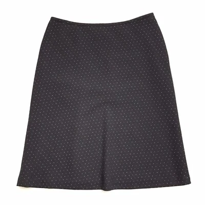 Falda Style & Co Línea A Talla 10 Lunares Negros Foto 1 de 4