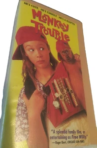 Monkey Trouble (VHS, 1994) Dustcover Cut And Put In Clear Hard Shell Case-RARE - Picture 1 of 6