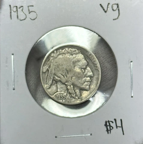 1935 P Buffalo Nickel VG Cover