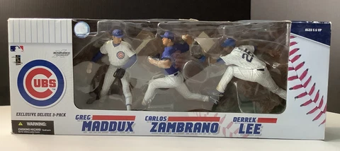 Mcfarlane MLB Chicago Cubs Greg Maddux & Carlos Zambrano & Derek Lee 3-Pack Cover