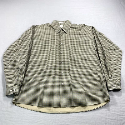 VINTAGE Burma Bibas Shirt Mens Large Black Green Long Sleeve Button Up Casual - Image 1 of 4