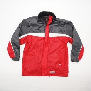 TCM Weather Gear Herren Regenjacke Gr. M rot - mehrfarbig Schrägtaschen Zipper - Bild 1 von 23