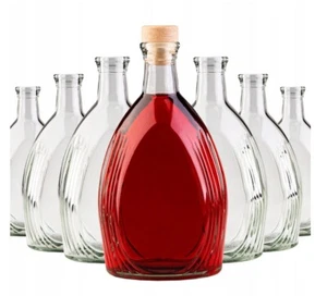 Leere Glasflasche 500ml Kork Wein Flasche Tinkturflasche Liköre ASTERIA Flaschen - Bild 1 von 6