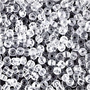 Miyuki Seed Beads Round Size 8/0, 22 Grams, 5 Inch Tube, Crystal - Picture 1 of 3