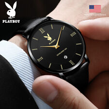 Playboy Men's Ultra-Thin Fashion Waterproof Quartz Watch