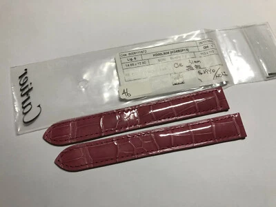 #46 Authentic Cartier Rouge Clé Pink 15mm x 14mm Watch Strap KD6B2P13 - Image 1 of 4