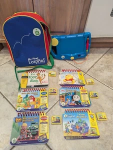 My First Leap Pad Learning System ~ 6 Books W/ 6 Cartridge & Backpack~preschool - Picture 1 of 13