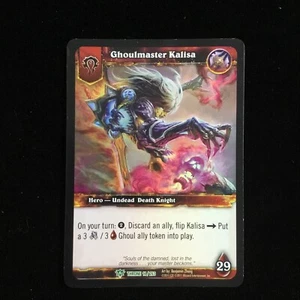 Tarjeta de héroe de lámina Kalisa de World of Warcraft JCC: Throne Ghoulmaster - Imagen 1 de 5