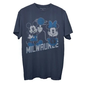 Disney x Junk Food Milwaukee Bucks T-Shirt Men’s Size Large- Mickey & Minnie NEW - Picture 1 of 3