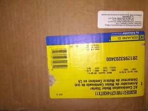 SQUARE D 8538SEG11V81CFF4H30TX11 AC COMBINATION MOTOR STARTER 120-240V 30-60HZ - Picture 1 of 2