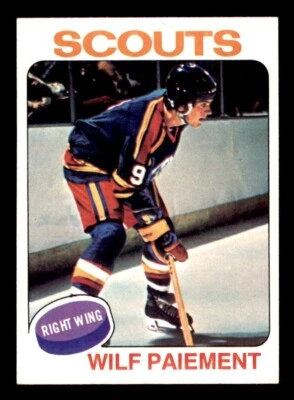 1975 Topps Hockey #195 Wilf Paiement NM/MT - Image 1 of 2