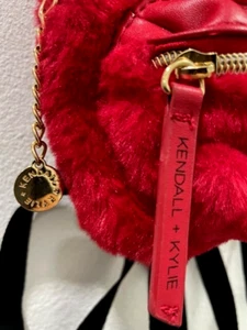 KENDALL & KYLIE Mini Red Fuzzy Backpack! ADORABLE!! AWESOME!! - Picture 1 of 7