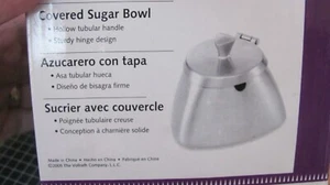 Vollrath Covered SATIN FINISH 8.5 OUNCES COVERED SUGAR BOWL NEW Last One - Picture 1 of 3