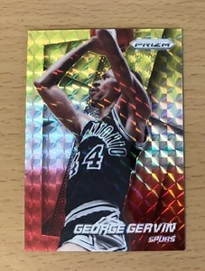 2014-15 PANINI PRIZM GOLD WHITE RED REFRACTOR GEORGE GERVIN SAN ANTONIO SPURS - Picture 1 of 1