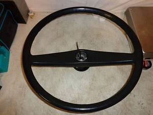20' MOTORHOME SEMI TRUCK BIG RIG BLACK SPOKE FOAM GRIP STEERING WHEEL NICE - Picture 1 of 12