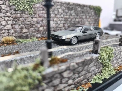 MJ 1/64 DMC-12 DeLorean Back To The Future Time Machine Diecast Car Models Gifts - Image 1 of 4