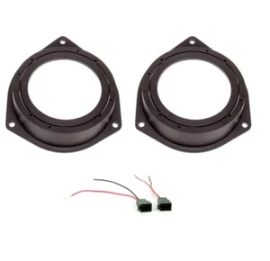 10cm 4" Rear Side Car Speaker Adaptor Rings Loom For Vauxhall Astra Corsa 3 Door - Picture 1 of 1