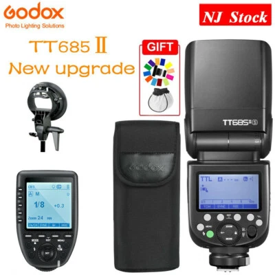 US Godox TT685II-S TTL HSS Speedlite Flash Light+Bracket+Xpro-S Trigger For Sony - Image 1 of 4