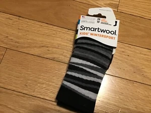 smartwool kids XS wintersport black stripe sock New with tags - Picture 1 of 2