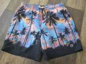 Men's OCEAN CURRENT swim trunks palm trees sz. XL - Picture 1 of 4