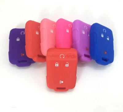 Funda Silicona Llavero Inteligente Control Remoto 4 Botones Ajuste GMC CHEVROLET Silverado Foto 1 de 3