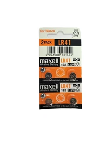 Paquete de 4 pilas de botón alcalinas Maxell LR41 AG3 192 LR736 92A 1,5 voltios (4 baterías) - Imagen 1 de 1