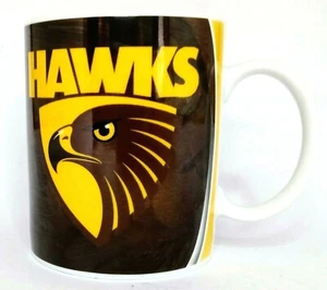 AFL HAWKS Hawthorn Football Club Mug Ceramic Cup Licensed Collectable Item. - Picture 1 of 6