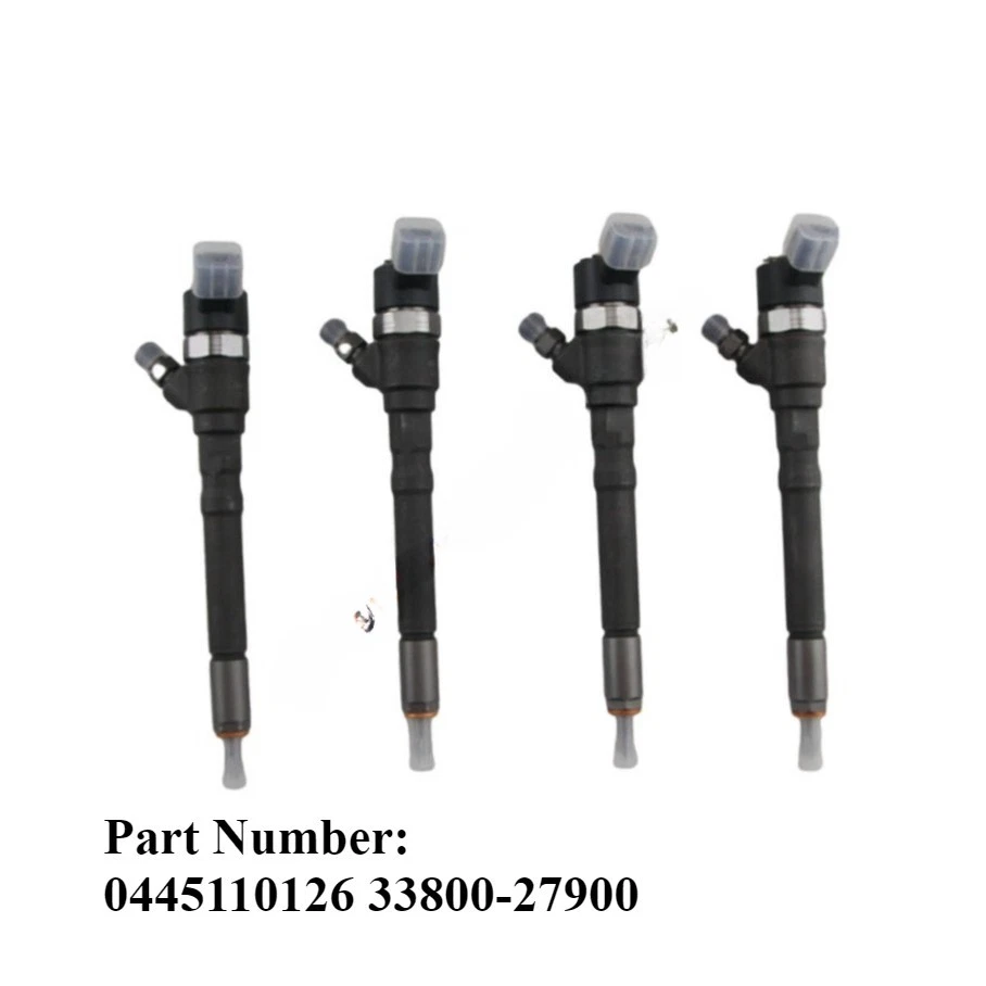 4PCS 33800-27900  Diesel Fuel Injector 0445110126 For Hyundai Kia For Cummins - Image 1 of 4