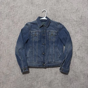 Giacca jeans denim donna vintage Ralph Lauren Jeans Co LRL taglia small con bottoni - Foto 1 di 7