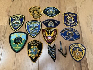 Vintage Lot Of 14 Police Officer County Sheriff Patches Badges California D - Picture 1 of 10