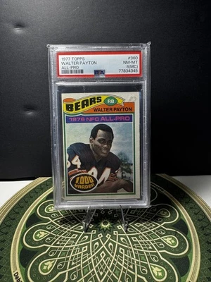 1977 Topps #360 Walter Payton PSA 8 HOF Chicago Bears "Sweetness" Legendary RB - Image 1 of 2