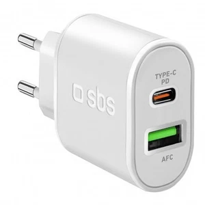 SBS Chargeur 20 Watt Recharge Ultra Rapide Et 2 Ports USB - Photo 1/6