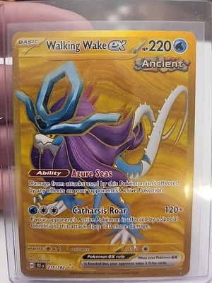 Walking Wake EX 215/162SV05: Temporal Forces Holo Full Art - Image 1 of 2