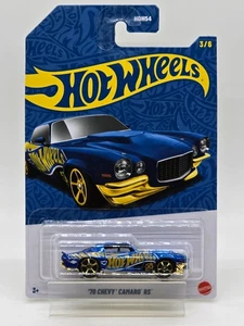 '70 Chevy Camaro RS 2026 Hot Wheels Mix 2 58th Anniversary Blue & Gold - Picture 1 of 8