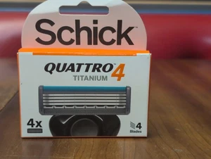 NEW Schick Quattro Titanium 4 Total Cartridge Refills Blades Razor - Picture 1 of 2