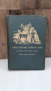 TWO YOUNG CORSICANS A Boy And His Colt Horses Anna Bird Stewart 1st Ed 1944 - Picture 1 of 10