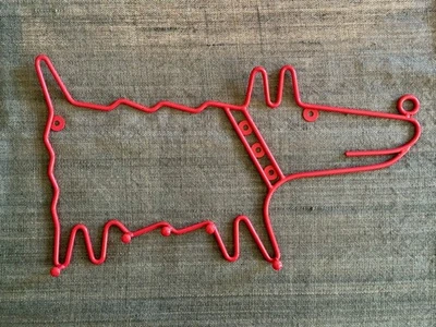Vtg 1995 IKEA Dog-Shaped BUSSIG WALL 5-HOOK Hat/Coat/Leash RACK Pop-Art/POST-MOD - Image 1 of 4