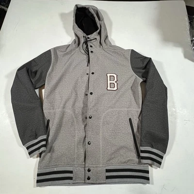 Chaqueta de esquí snowboard con capucha cremallera completa Burton DryRide pequeña para hombre A6395 Foto 1 de 4