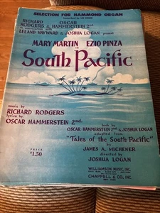 Selection For Hammond Organ “South Pacific “ 1949 By Rodgers - Picture 1 of 3