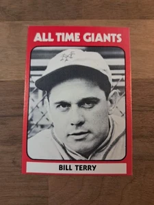 1980 TCMA ALL-TIME GIANTS - #7 BILL TERRY - NEW YORK GIANTS - - Picture 1 of 9