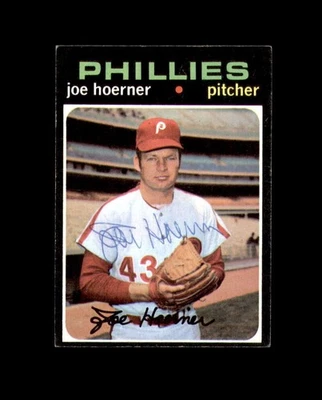 Joe Hoerner Signed 1971 Topps Philadelphia Phillies Autograph - Image 1 of 2
