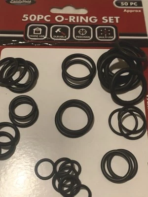 O-Ring Set 50 pc Multi Use Seals And Prevent Leaking Multi Sizes  - Image 1 of 4