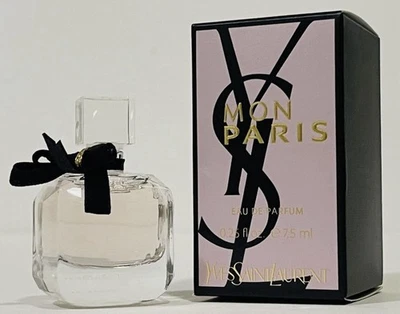 YSL Yves Saint Laurent Mon Paris Eau de Parfum Perfume Mini 0.25oz/7.5ml NUEVO Foto 1 de 3