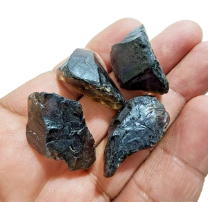 Set of 4 Smoky Quartz Rough Stones 29-30mm Natural Raw Healing Energy Crystals - Picture 1 of 9