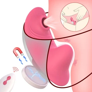 Sucking Vibrating Women Panties Massager Wireless Remote Control Underwear Toys - Picture 1 of 26