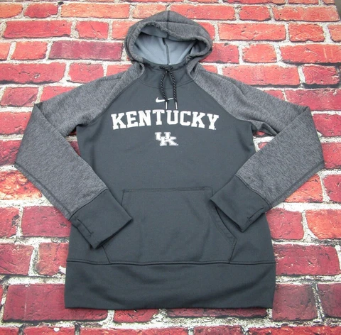 Nike UK Kentucky NCAA Sweatshirt Womens Adult M Gray Long Sleeve pullover Hoodie Cover