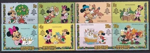 Disney Lesotho Yvert 511/18 Navidad 1982 Mickey Minnie - Imagen 1 de 1
