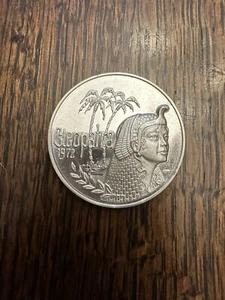 1976 Cleopatra .999 Fine Silver Doubloon- Mardi Gras Krewe Favor - Picture 1 of 2