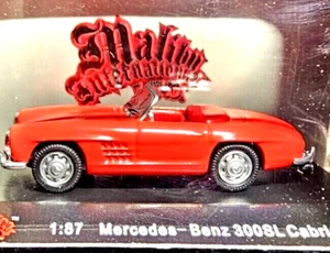 RTR Malibu 1954 Mercedes Benz-CAR Red-Convertible HO=1:87 BUILT AUTO-TOP DOWN! - Picture 1 of 5